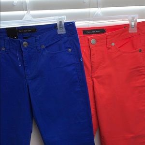 2 Pairs of Calvin Klein Skinny Crop Jeans